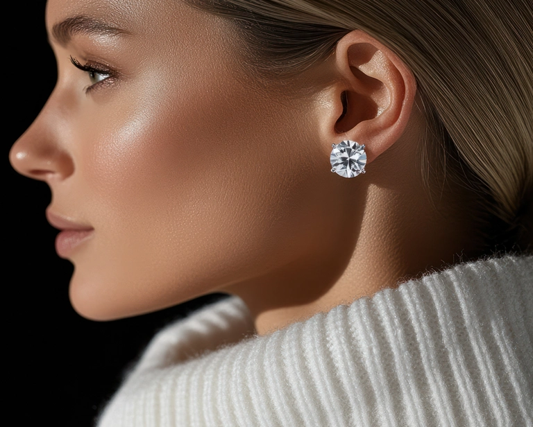 Dynamics of precious earrings